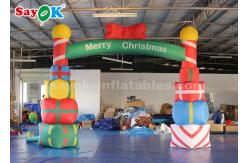 China 5*4m Inflatable Christmas Arch With Gift Box For Garde / Street supplier