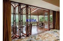 China Double Tempered Glazing External Folding Doors With Sound Insulation And Heat Insulation supplier