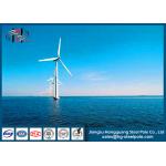 Q235 Anti Rust Conical Wind Turbine Pole Tower / Wind Generator Towers ISO CNAS for sale