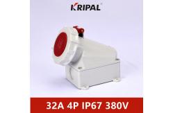 China Dampproof 3h IP67 32A 4 Pin Plug Socket For Refrigerated Container supplier