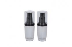 China Custom Frosted Glass Foundation Bottle For Travel Skin Care supplier