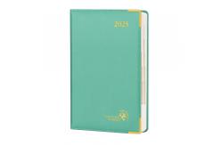 China 365 Days 80gsm Paper A5 Green Daily Planner 2023 Customization Daily Schedule supplier