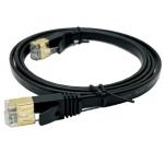 Custom Black Molded Cable Assembly RJ45 Cat7 Ethernet Patch Cable 8P8C Connector Cable for sale