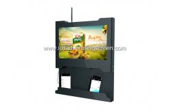 China Genevision LCD Advertising Screen Ad Player With Cell Phone Charging Station supplier