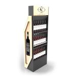 Customized Pretty Design Plywood Display Rack for Store Wooden Wine Display Stand 3 Tier Wood Display Stand for sale