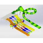 Exciting Custom Fiberglass Water Slide For Multiple Riders OEM Available for sale