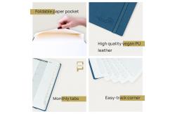 China Softshell Spiral Large Academic Planner Customization Night Blue supplier