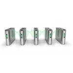Access Control Glass Flap Turnstile Gate For Business Center CBD Office Buliding for sale