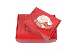 China Advent Calendar Christmas Cardboard Gift Boxes Embossing Printing supplier