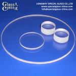 High Transmission Fused Silica Lens Optical Borosilicate Glass Wafer Disc Optical Lens for sale