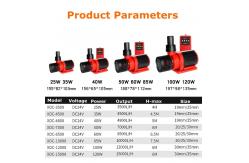 China 24v Dc Power Controlled Variable Speed Freesea Aquarium Submersible Water Pump supplier