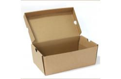 China Brown Rectangular Shoe Recycled Corrugated Packaging Box supplier
