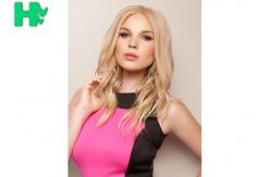 China Curly 14 Inch 100% Synthetic Heat Resistant Wigss With Natural Hairline supplier