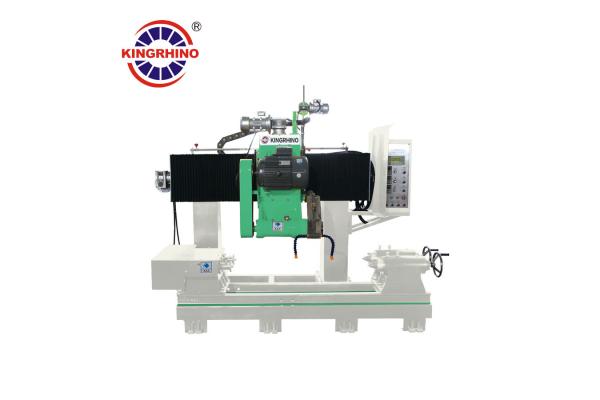 CNC Two Blades 11000 Watt Stone Cutter Machine For Marble Granite Baluster