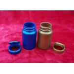 Blue Flip - Top PP Cap HDPE Pill Bottles 100ml Capacity Easy To Drop Tablet for sale