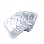 Disposable Food Packaging Aluminum Foil Storage Containers Rectangle Foil Tray With Lids