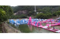 China Maximize Fun and Profit Obstacle Course with Customizable Inflatable Water Park supplier