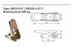 China 2 Inches Safety Factor 31 Polyester Buckle Straps With Custom Packaging supplier