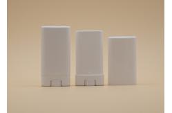 China 15g White Oval Lip Balm Tubes , Empty Lip Balm Containers Hot Stamping Printing supplier