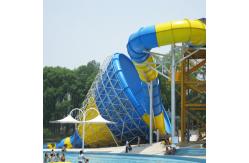 China Amusement Splash Water Playground Fiberglass Water Slides For Theme Park supplier