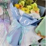 Colorful Fishtail Gauze Ribbon Cake Flower Packaging DIY Floral Paper Ribbon for sale