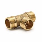 3 Ways Male Thread T Shape CNC Aluminum Profile Anodized Mill Finish for sale