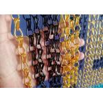 Anodized Aluminium Metal Chain Link Curtains Used As Wall Coverings for sale