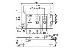 China IGBT Power Module 2MBI100NB-120 IGBT MODULE ( N series ) FUJITSU IGBT Power Module supplier