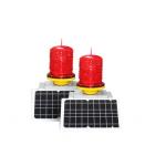 Low Intensity Solar Powered Aircraft Warning Lights 360 Degree Beam Angle for sale