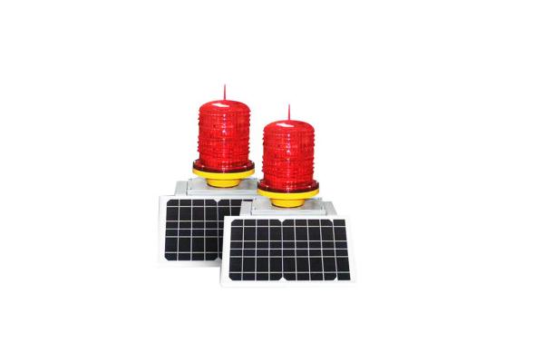 Low Intensity Solar Powered Aircraft Warning Lights 360 Degree Beam Angle