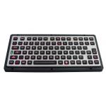 82 Keys IP65 Brushed Stainless Backlit Rugged Keyboard With Function Keys for sale