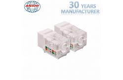 China CAT6 CAT6A 90 Degree UTP RJ45 Keystone Jack For Network supplier