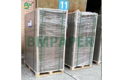 China 100% Recovered Grey Cardboard One Side Black Lined Solid Board supplier