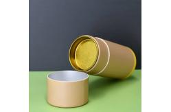 China Customized Cardboard Cylindrical Packaging Box With Metal Lids Inside supplier