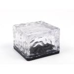 Glass Ice Rocks Solar Powered Outdoor Lights With 1 Super White LED
