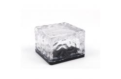 China Glass Ice Rocks Solar Powered Outdoor Lights With 1 Super White LED supplier