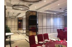 China Satin Anodized Movable Partition Walls For School / Melamine Surface Sliding Wall Panels supplier