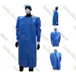 Sterile PP SMS Disposable Surgery Gowns With Tie On The Back Neck Knitted Cuff for sale