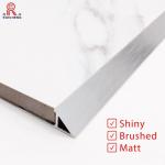 Polished Tile Aluminum Edge Trim , Triangle Tile Trim 10mm Height