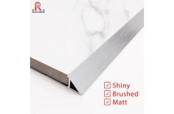 China Polished Tile Aluminum Edge Trim , Triangle Tile Trim 10mm Height supplier