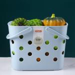 Plastic PE No Break Receiving Basket Loaded Vegetables Fruits Snacks for sale