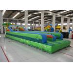 Attractive Inflatable Bungee Jump / Runway , Kindergarten Baby Bungee Run Bounce House for sale