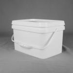 ISO9001 10L Square Plastic Bucket Square Plastic Pails For Wedding Cakes for sale