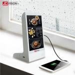 Restaurant 1080P HD Table Top Digital Signage WiFi Dual Power Bank Menu for sale