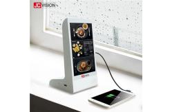 China Restaurant 1080P HD Table Top Digital Signage WiFi Dual Power Bank Menu supplier