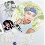 Hot Sale Custom Kpop Lenticular Printing 3D Lenticular Plastic Hand Fans for sale