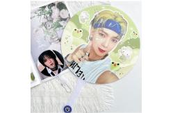 China Hot Sale Custom Kpop Lenticular Printing 3D Lenticular Plastic Hand Fans supplier
