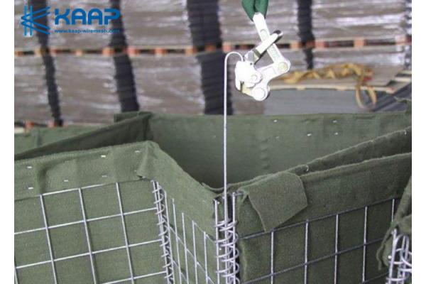 Container Welded Mesh Gabion , Gabion Basket Mesh Explosion Proof Wall