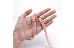 China Nude Garments Accessories Polyester Silicone Drip Elastic Tape supplier