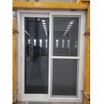 Modern White PVC Sliding Door Waterproof Horizontal Tempered Glass Sliding Door for sale